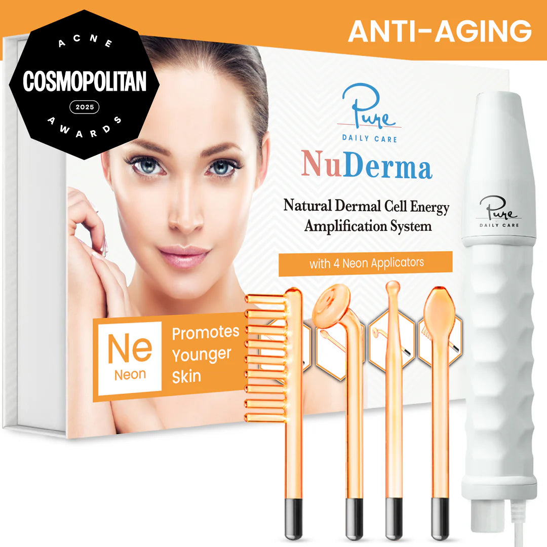 NuDerma Portable Handheld High Frequency Skin Therapy Wand Machine OS NuDerma Portable Handheld High Frequency Skin Therapy Wand Machine OS