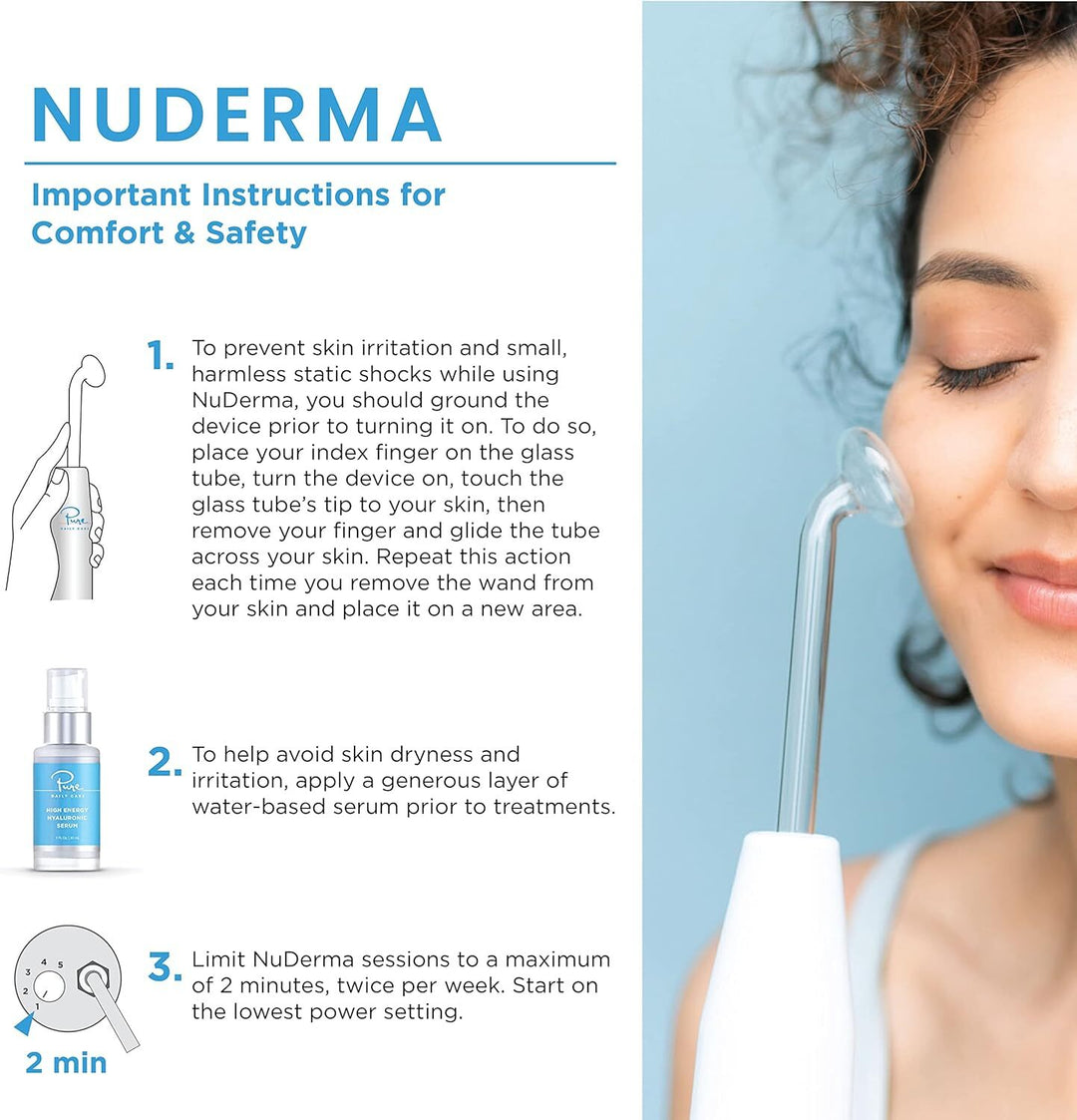 NuDerma Professional High Frequency Wand