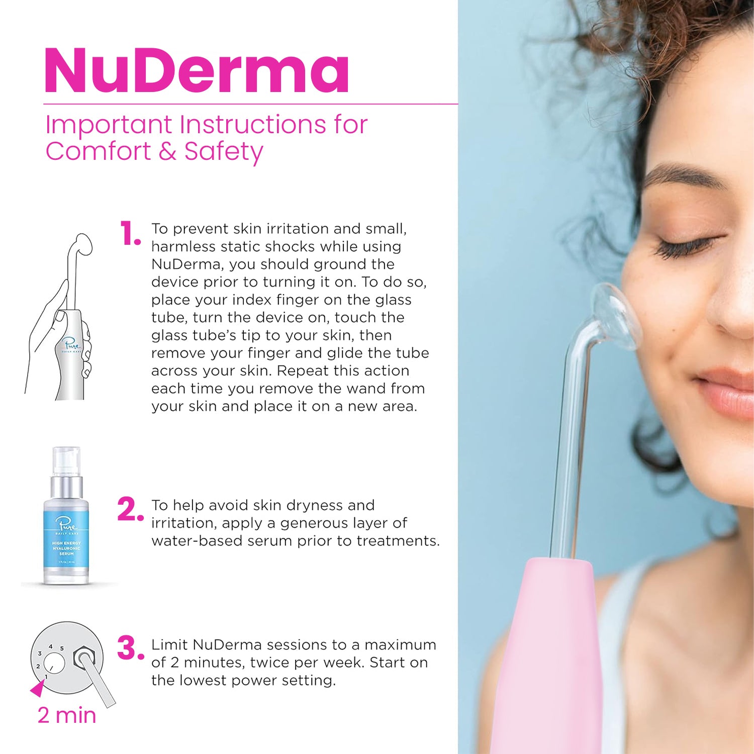 NuDerma Professional Skin Therapy purchases Wand