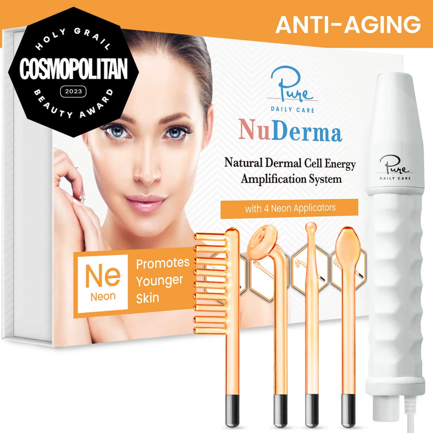 Pure Daily Care deals NuDerma Skin Therapy Face Wand, Acne Treatment, Hair