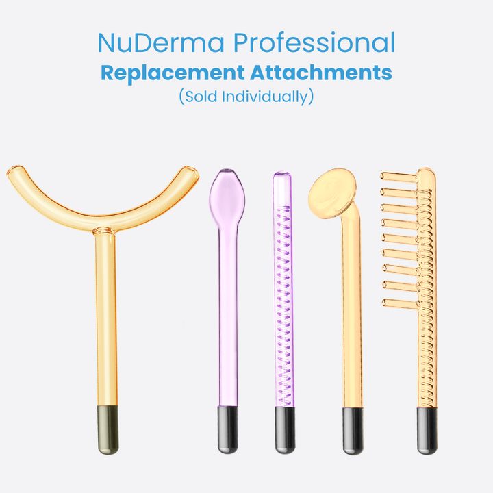 Replacement NuDerma Professional Glass Attachments